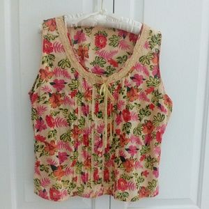 🔴 Tropical Sleeveless So Cute